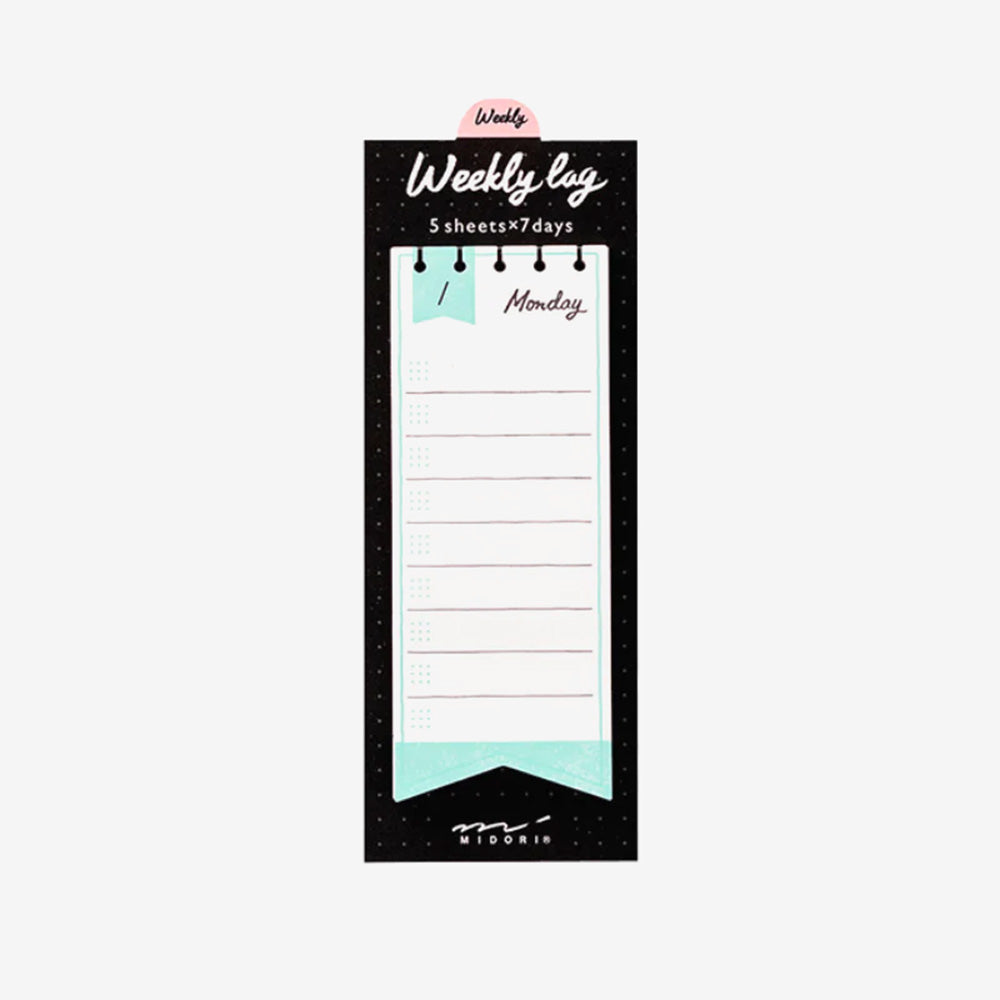 Midori Sticky Notes Journal Weekly Striped