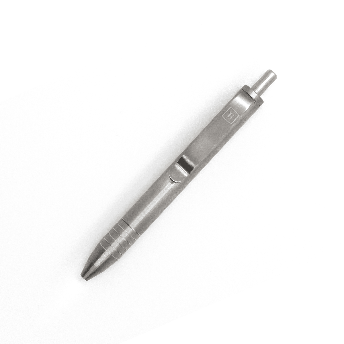 Big i Design Mini Click Pen, Titanium Machined Raw