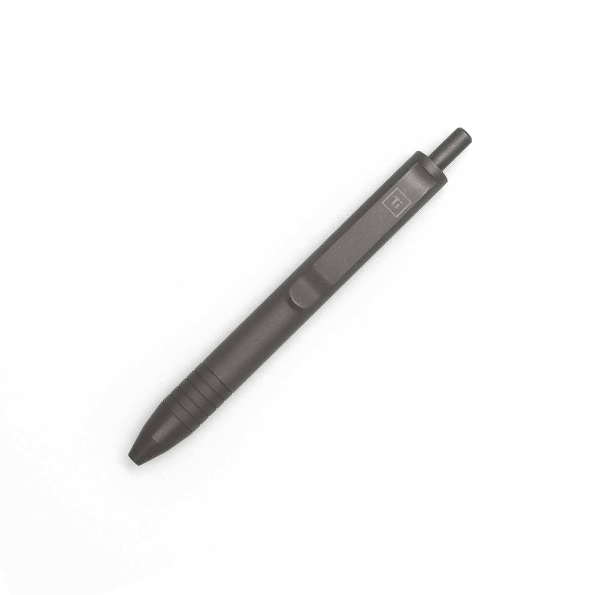 Big i Design Mini Click Pen, Titanium Stonewashed
