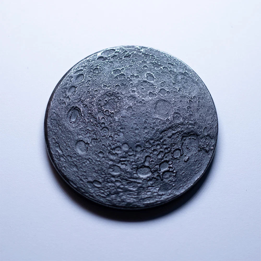 Shire Post Mint Iron Super New Moon Coin, Large 1.5 in / 38 mm
