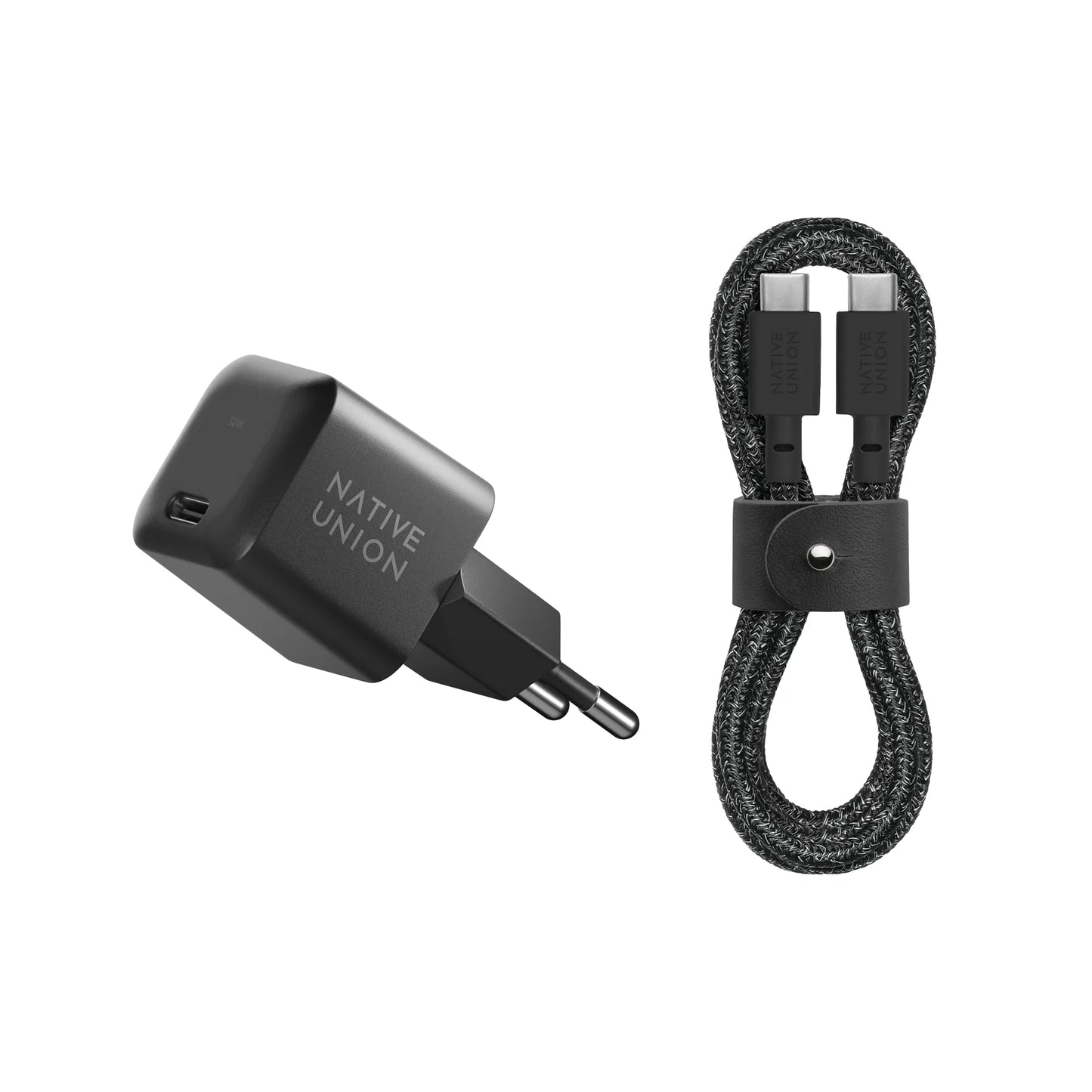 Native Union Fast GaN Charger PD 30W with USB-C Cable, Cosmos