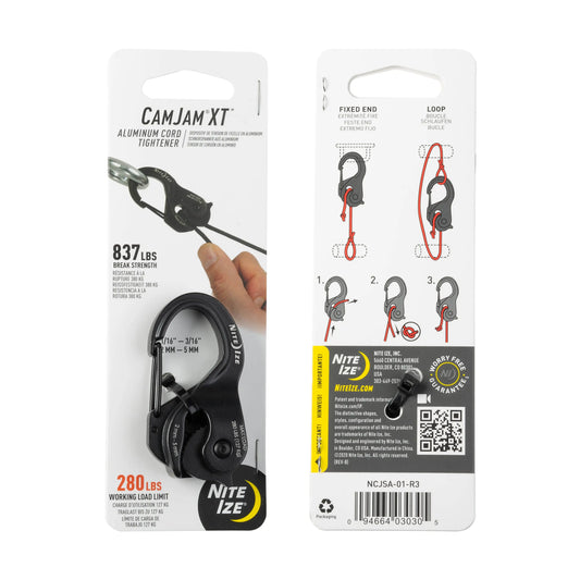 Nite Ize CamJam® XT™ Aluminum Rope Tightener, Regular - No Rope