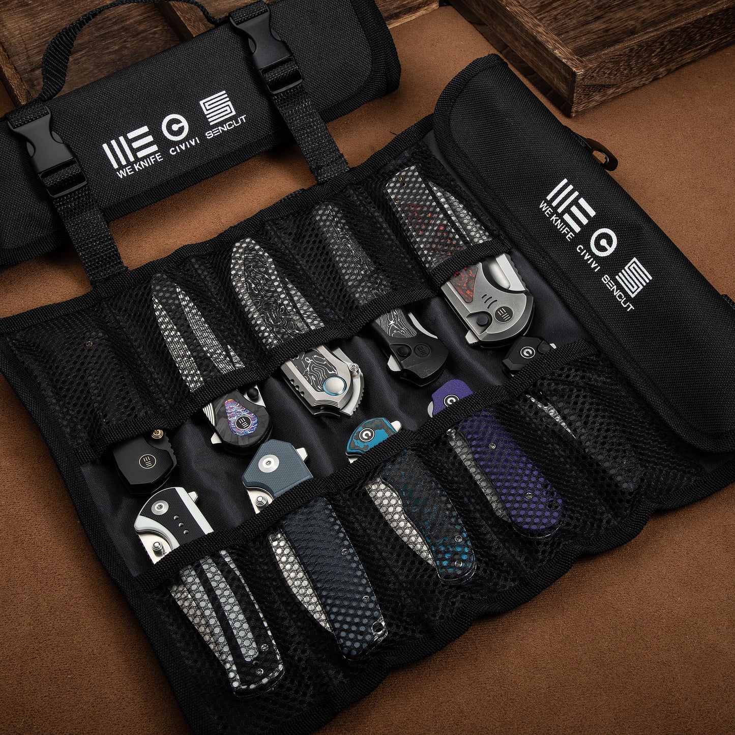 WEKNIFE Knife Rolls, Black - Farsdagskampanje