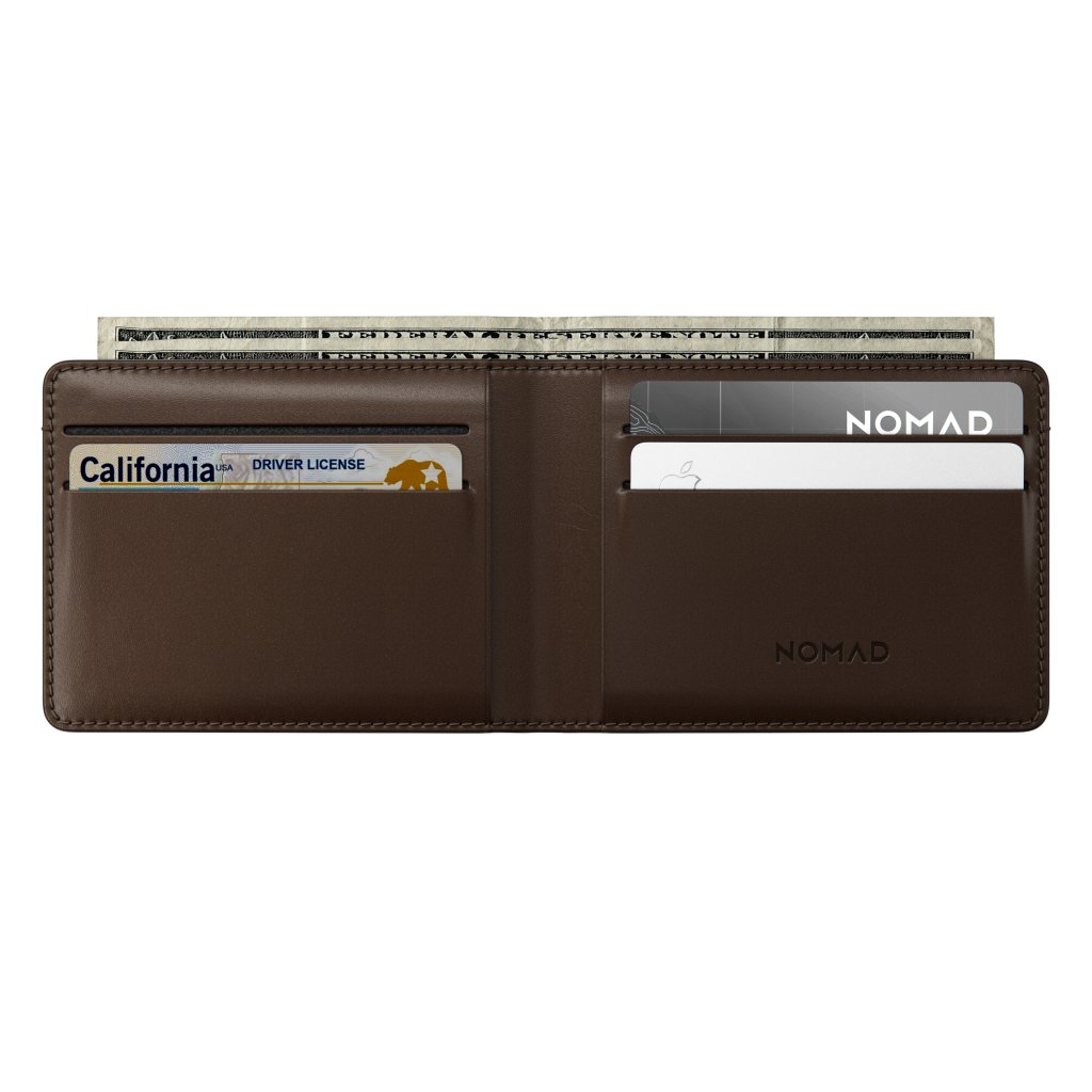 Nomad Bifold Wallet Horween Leather, Rustic Brown