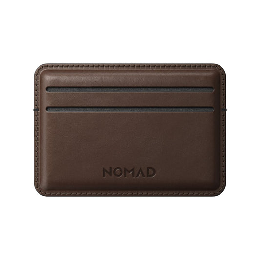 Nomad Card Wallet Horween Leather, Rustic Brown