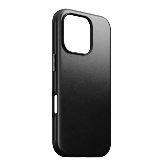 Nomad Modern Horween Leather Case iPhone 16 Pro, Black