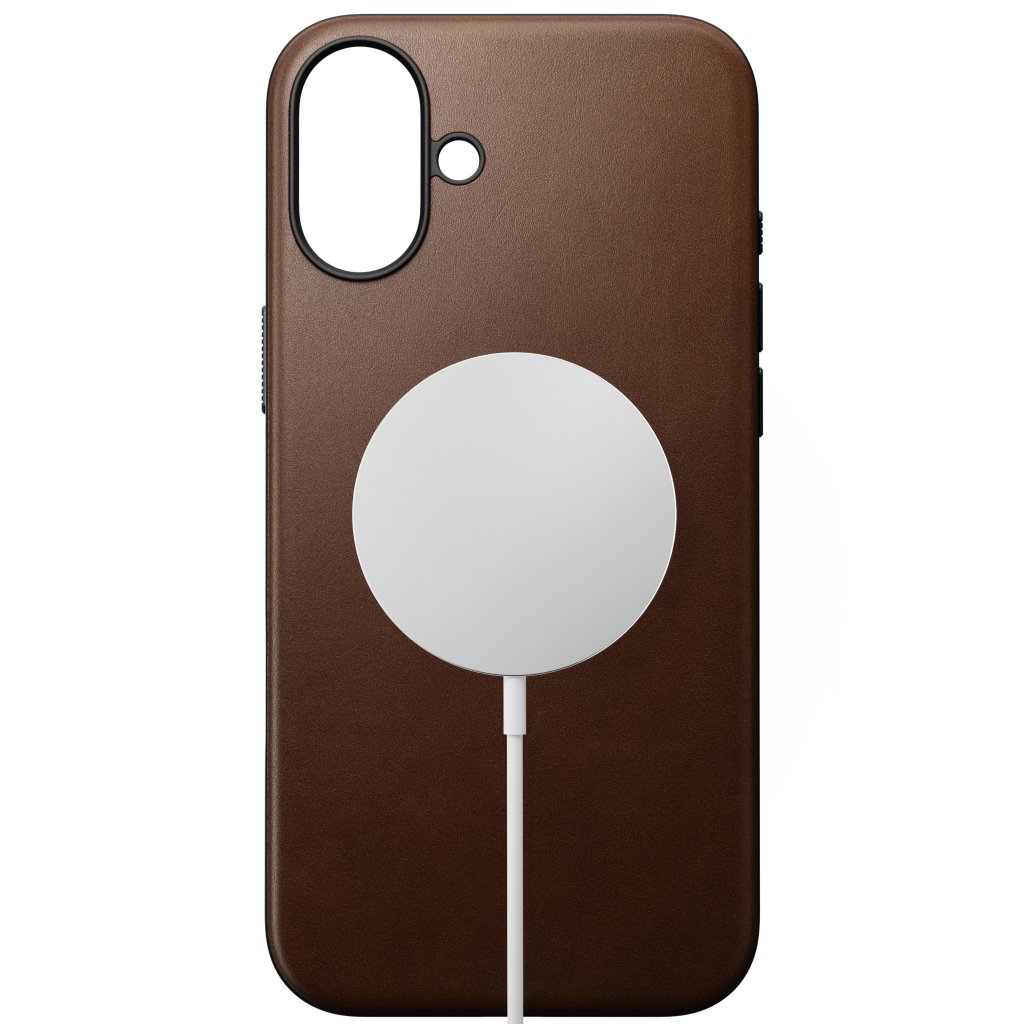 Nomad Modern Nomad Leather Case iPhone 16 Plus, Brown