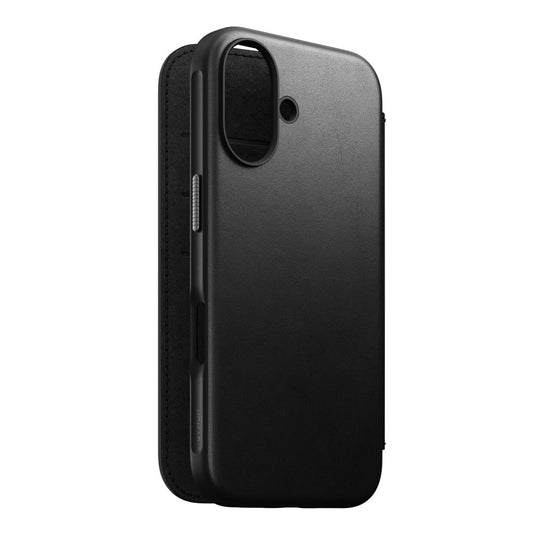 Nomad Modern Nomad Leather Folio iPhone 16, Black