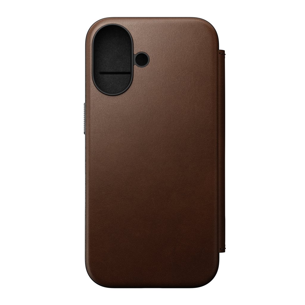 Nomad Modern Nomad Leather Folio iPhone 16, Brown