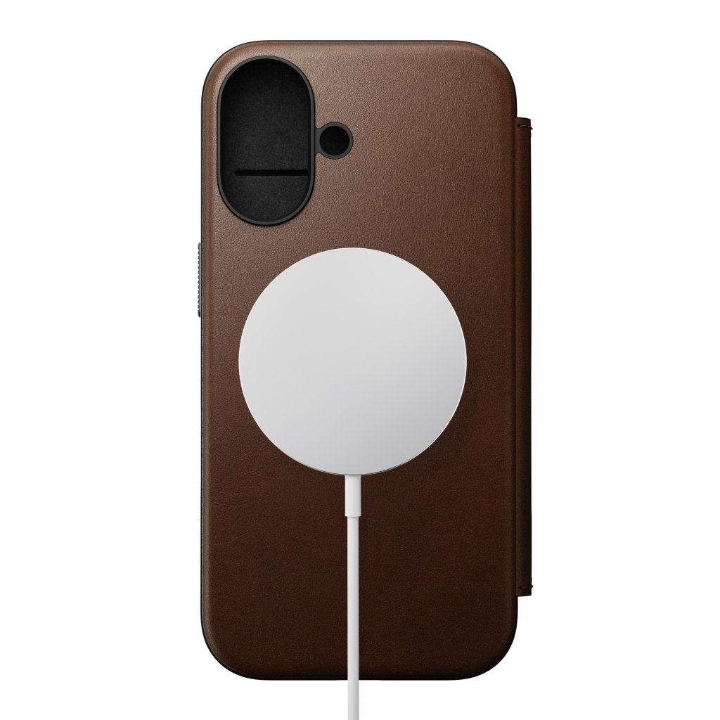 Nomad Modern Nomad Leather Folio iPhone 16, Brown