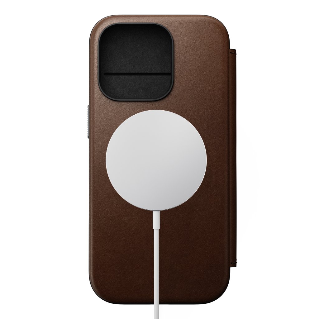 Nomad Modern Nomad Leather Folio iPhone 16 Pro, Brown