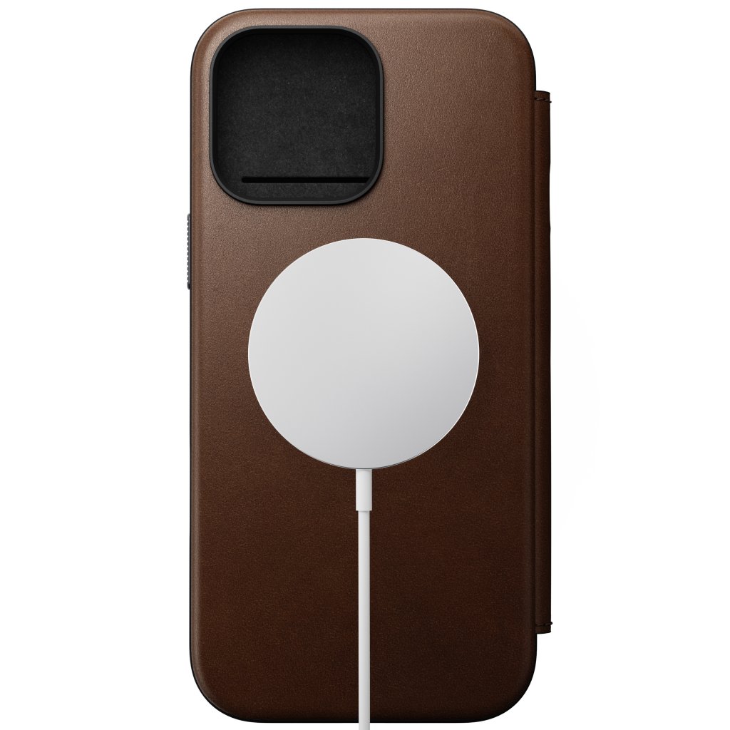 Nomad Modern Nomad Leather Folio iPhone 16 Pro Max, Brown