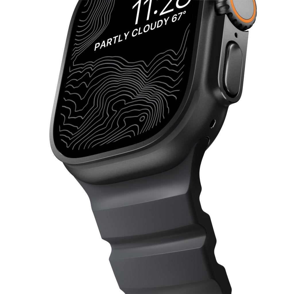 Nomad Rocky Point Band Apple Watch 45/46/49mm, Storm Black/Black