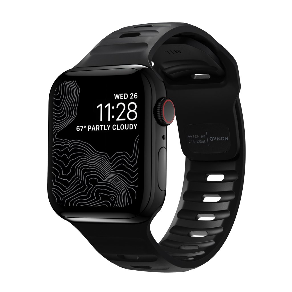 Nomad Sport Band Apple Watch 44/45/49mm, Black