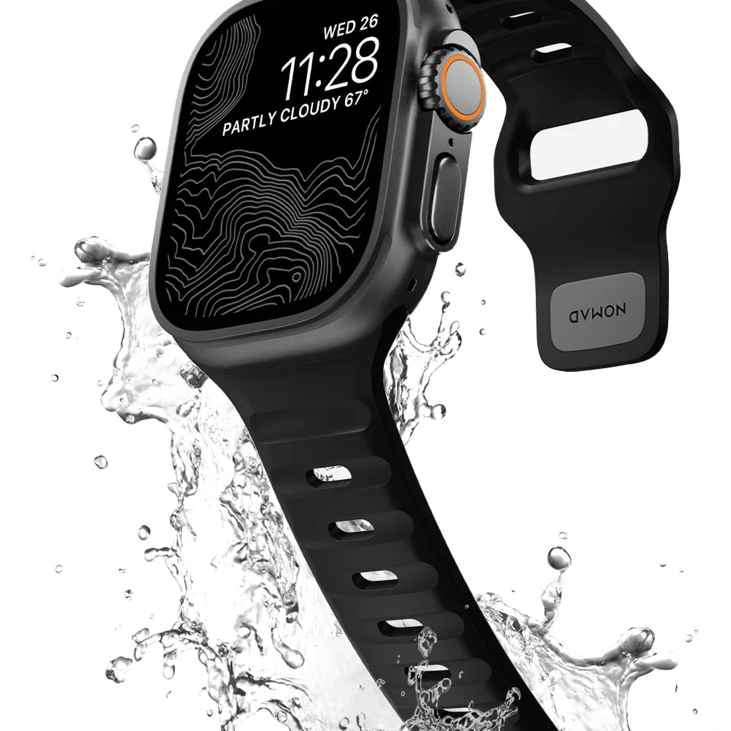 Nomad Sport Band Apple Watch 44/45/49mm, Black