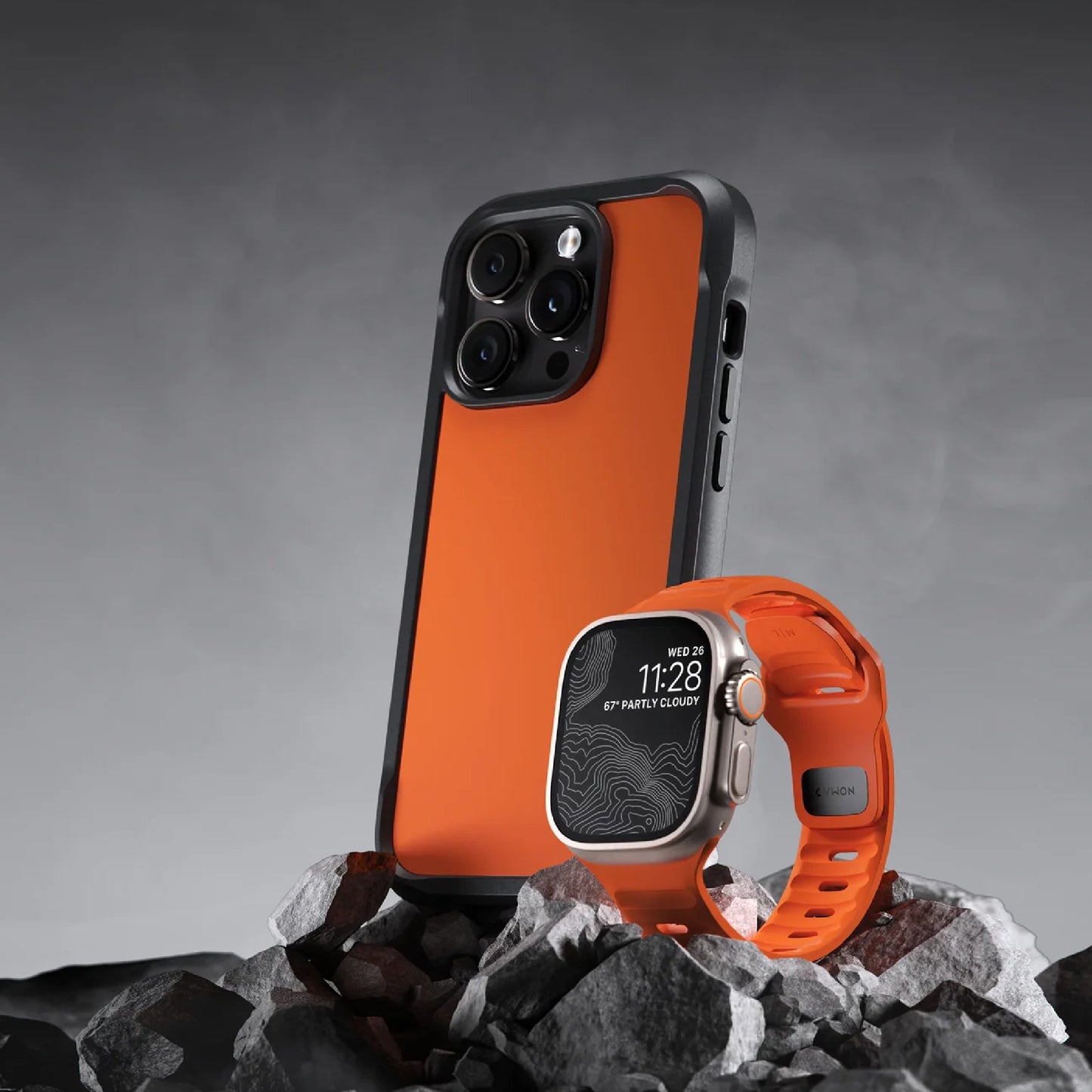 Nomad Sport Band Apple Watch 44/45/49mm, Ultra Orange