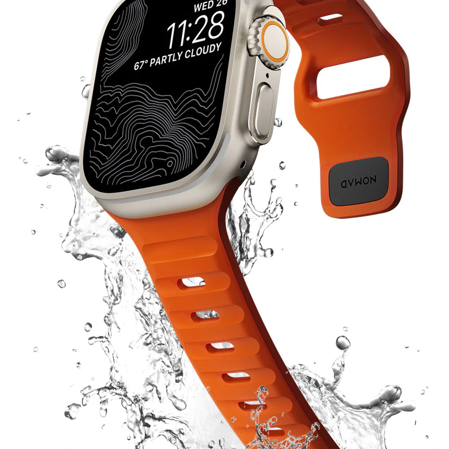 Nomad Sport Band Apple Watch 44/45/49mm, Ultra Orange