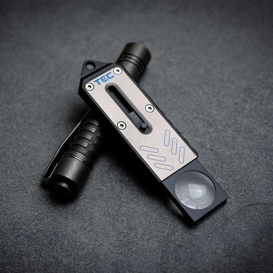 TEC-Accessoires Neo-Spec Pocket Magnifier Aluminum Edition, Black