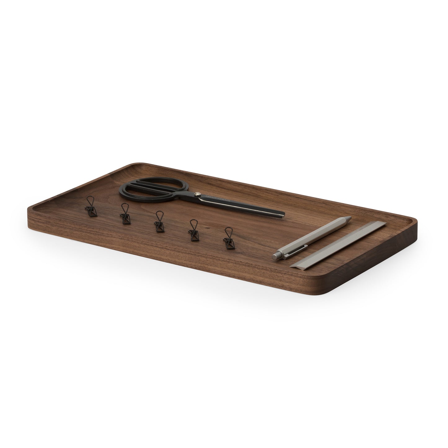 Oakywood Catchall Tray Large, Walnut