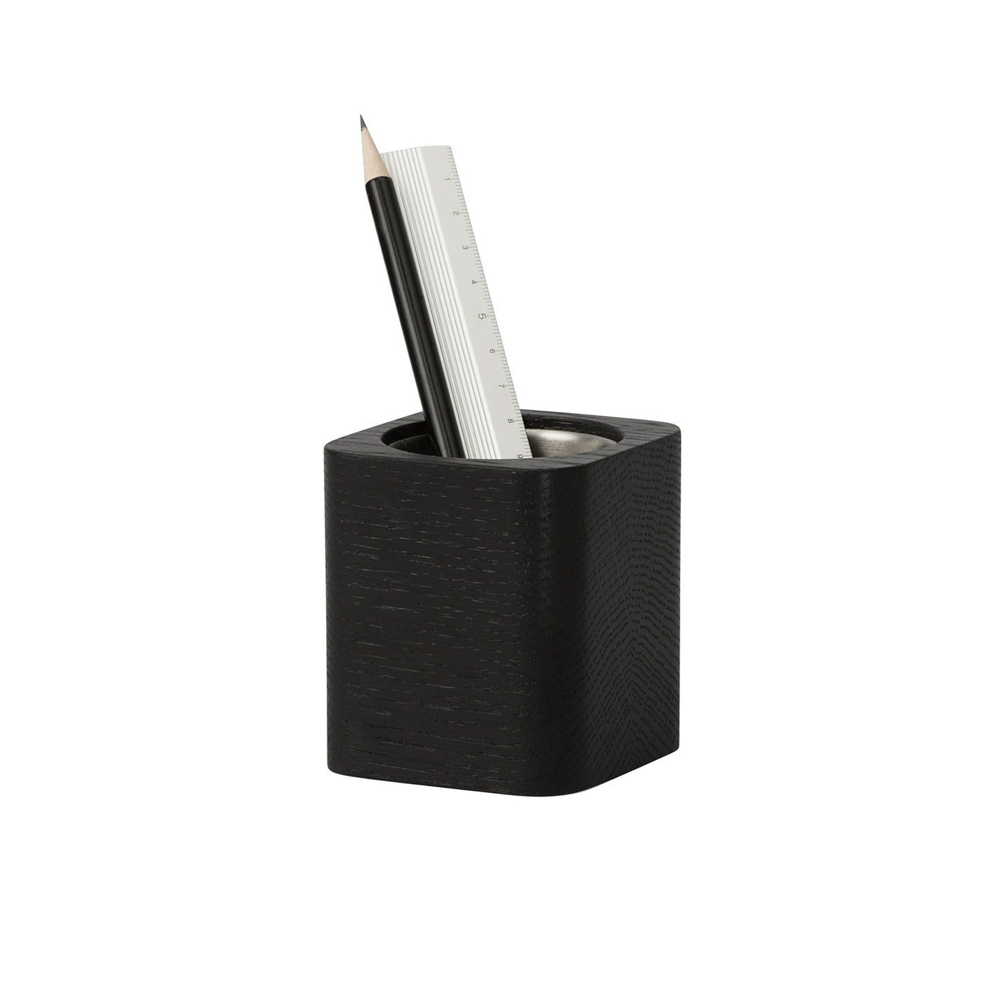 Oakywood Cubic Pot, Black