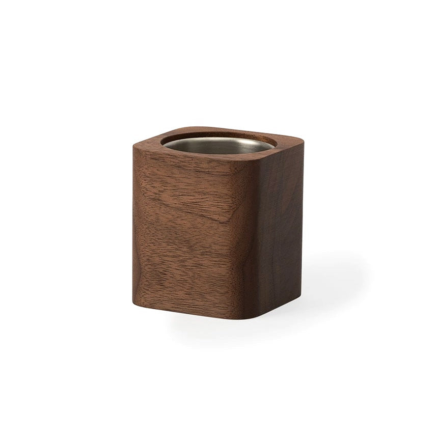Oakywood Cubic Pot, Walnut