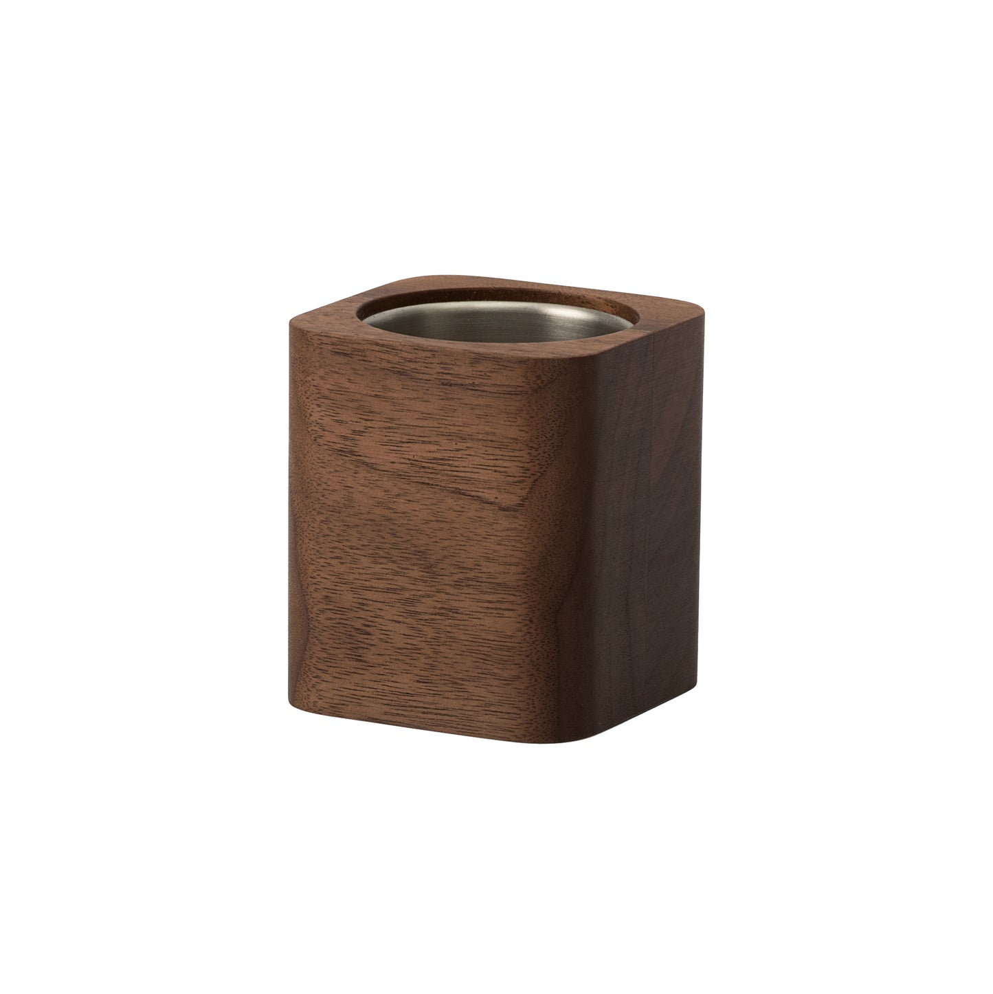 Oakywood Cubic Pot, Walnut