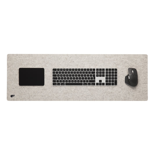 Oakywood Felt&Cork Desk Mat Large, Stone Grey