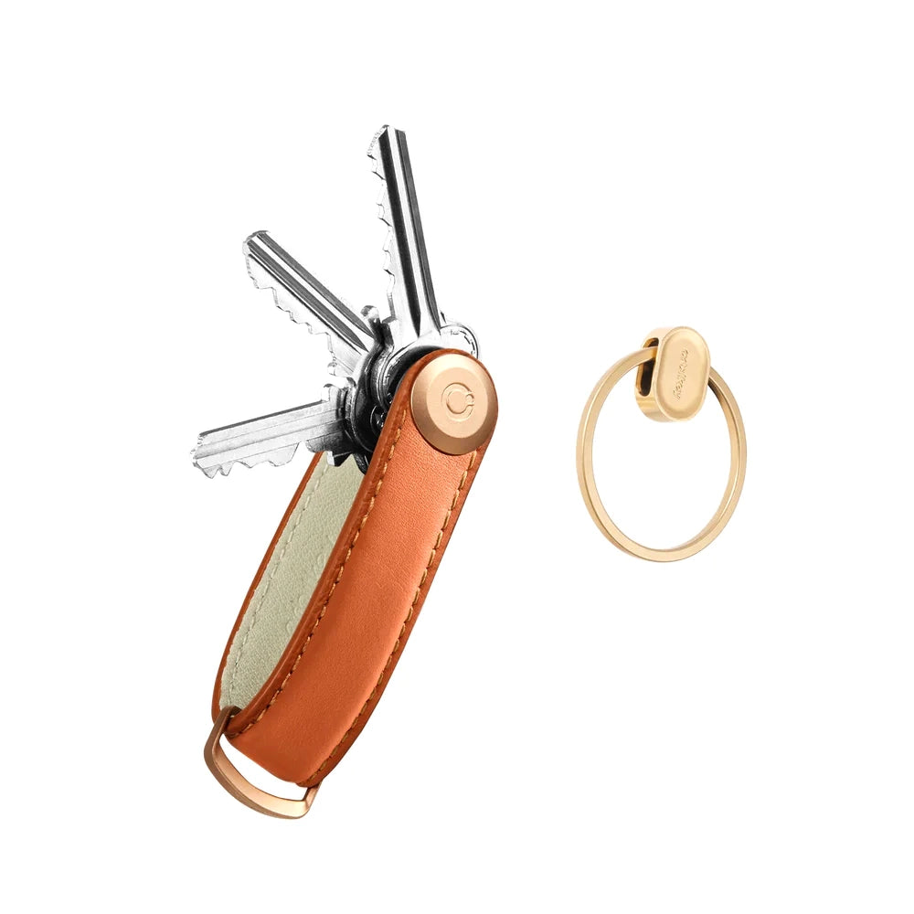 Orbitkey Key Organiser Set - Leather Cognac + Ring v2