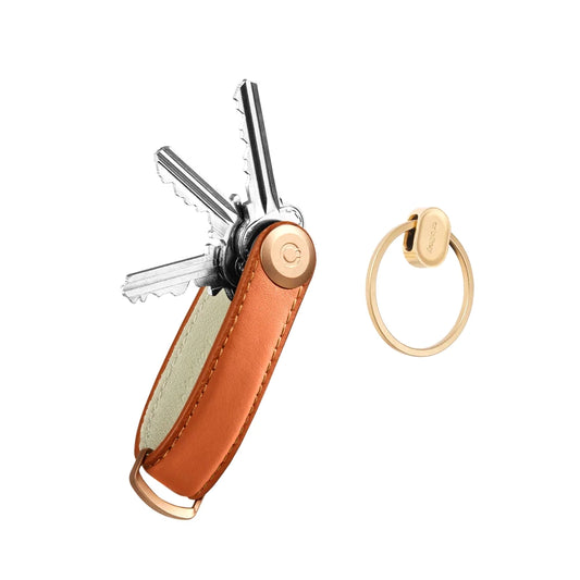 Orbitkey Key Organiser Set - Leather Cognac + Ring v2