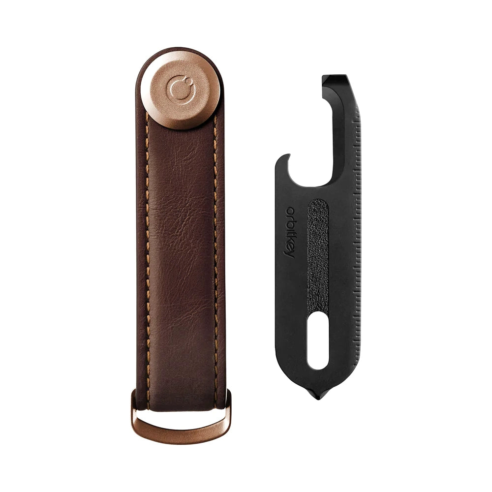 Orbitkey Key Organiser Set - Leather Espresso + Multi-Tool v2