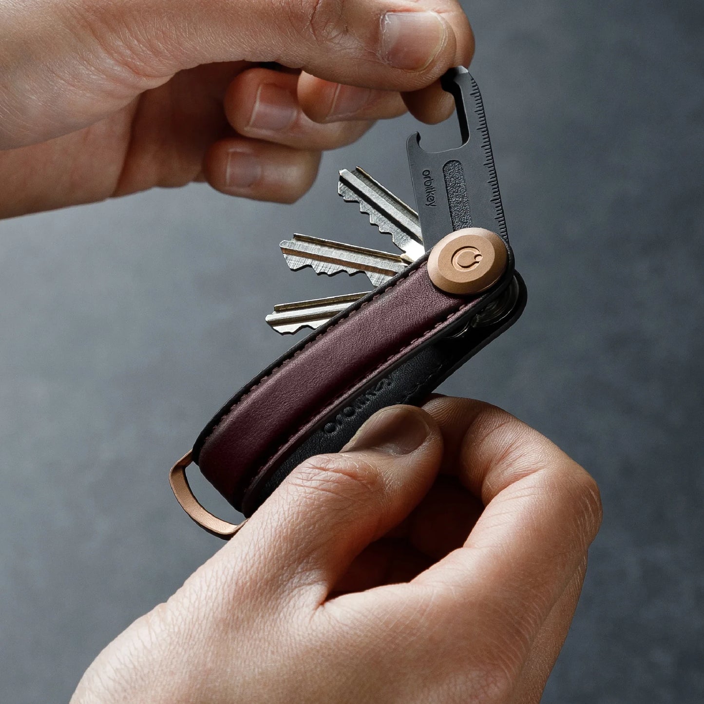 Orbitkey Key Organiser Set - Leather Espresso + Multi-Tool v2