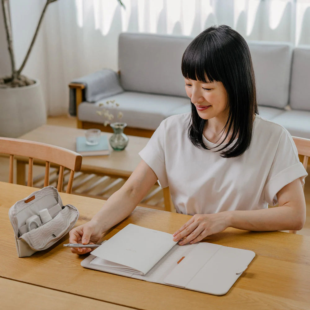 Orbitkey KonMari Desk Pouch, Stone