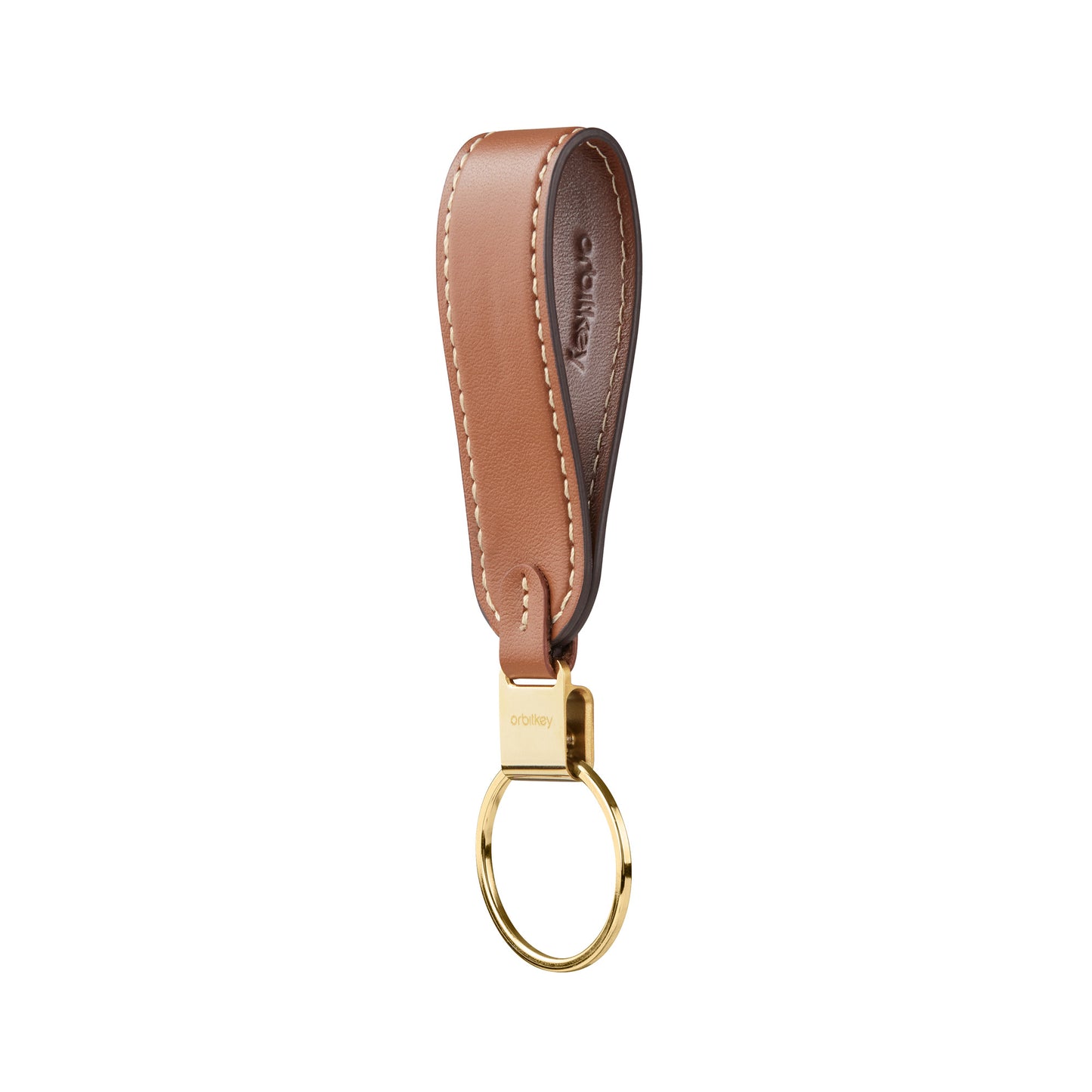 Orbitkey Loop Keychain Leather (Caramel)