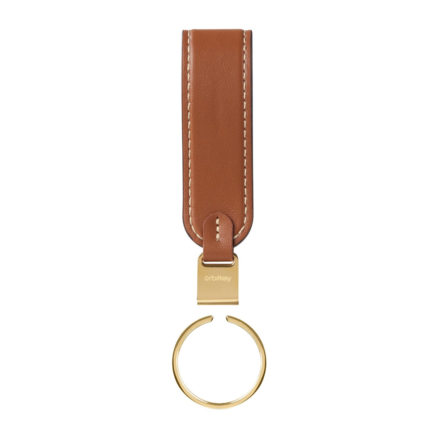 Orbitkey Loop Keychain Leather (Caramel)