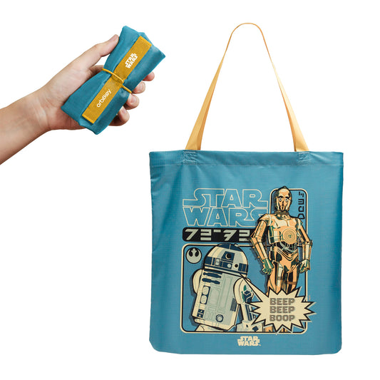 Orbitkey Star Wars™ Foldable Tote Bag, C-3PO™ & R2-D2™