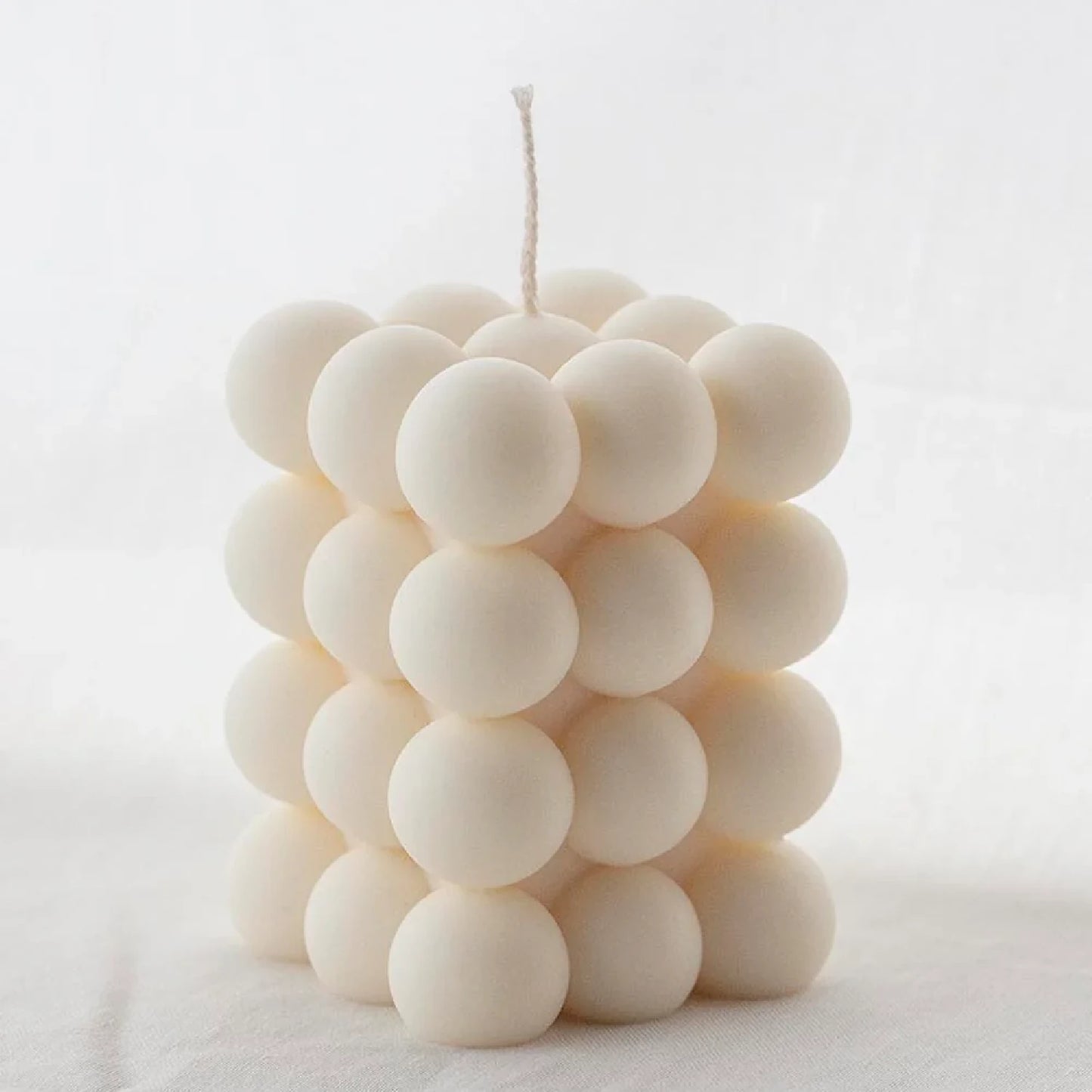 Ordinate Bubble Handmade Candle 3x4, Cream