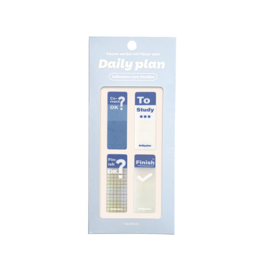Ordinate Sticky Notes Daily Plan, Blue