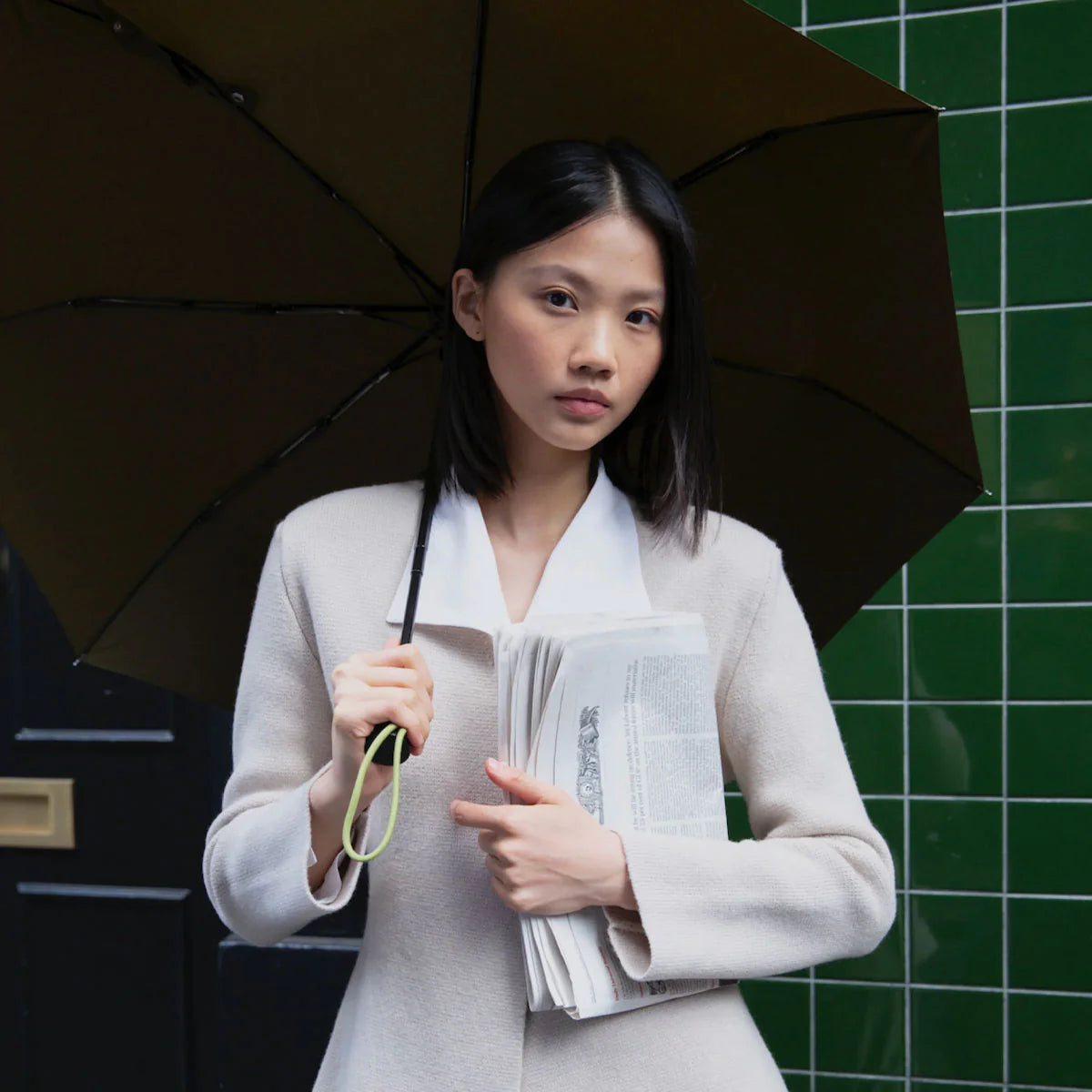 Original Duckhead The Daily Umbrella with Auto Open-Close, Dark Olive