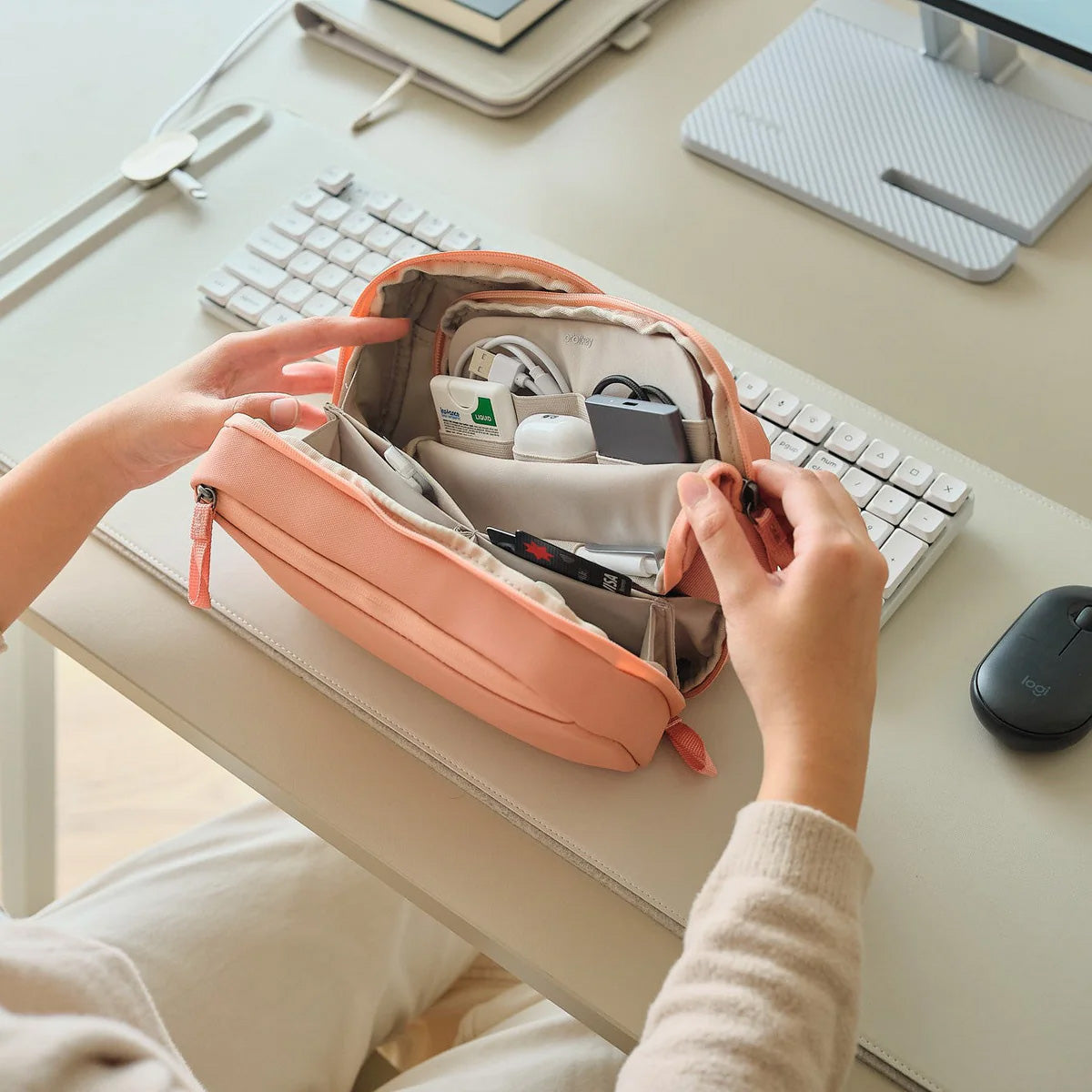 Orbitkey 2-in-1 Tech Pouch Limited Edition, Rose