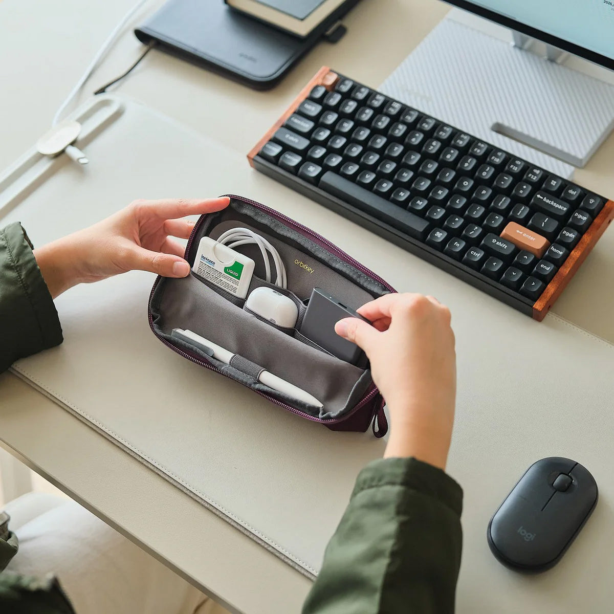 Orbitkey Desk Pouch Limited Edition, Plum