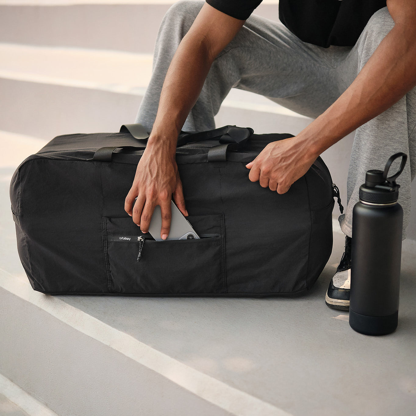 Orbitkey Foldable Duffel 55L, Black