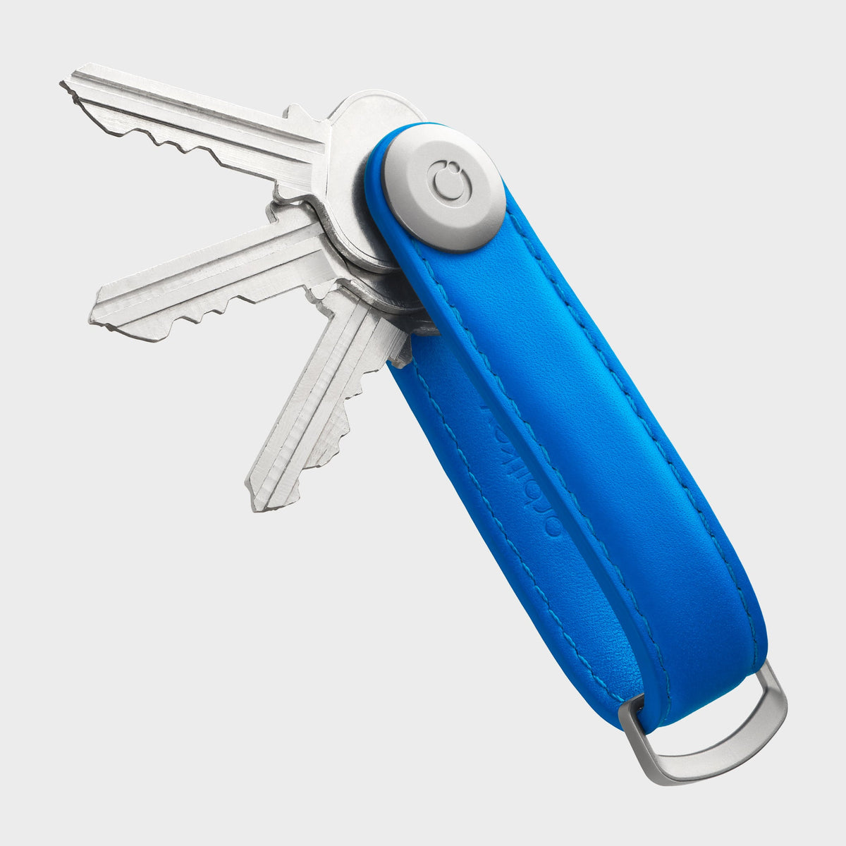 Orbitkey Key Organiser Leather, Cobalt Blue, detaljbilde 5