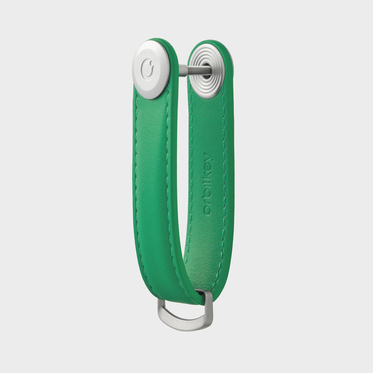 Orbitkey Key Organiser Leather, Kelly Green, detaljbilde 3
