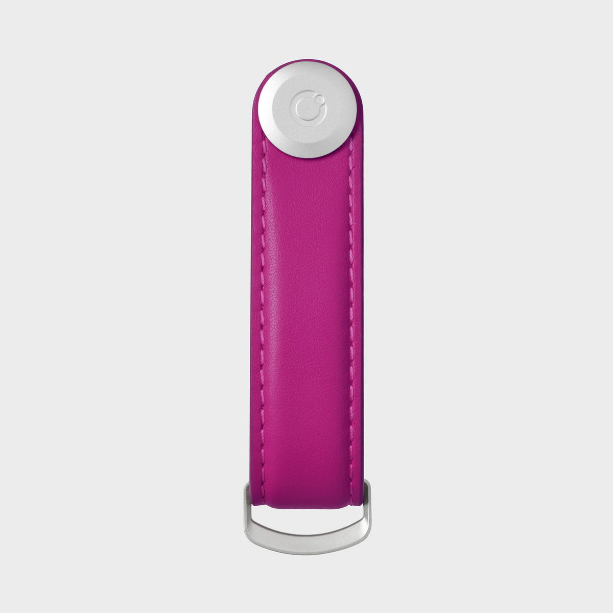 Orbitkey Key Organiser Leather, Magenta, detaljbilde 4
