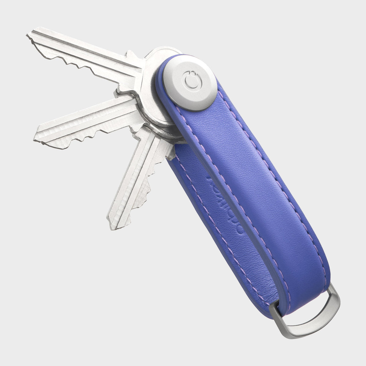 Orbitkey Key Organiser Leather, Very Peri, detaljbilde 5