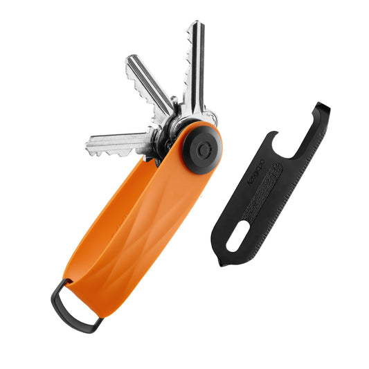 Orbitkey Key Organiser Active + Multi-Tool v2 Set, Tangerine