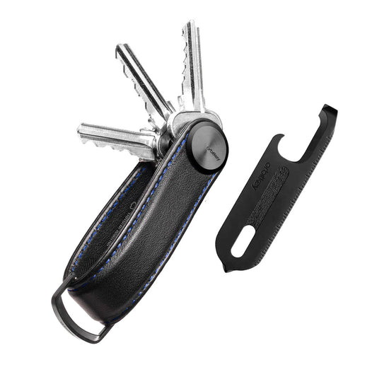 Orbitkey Key Organiser Pro + Multi-Tool v2 Set, Black/Blue