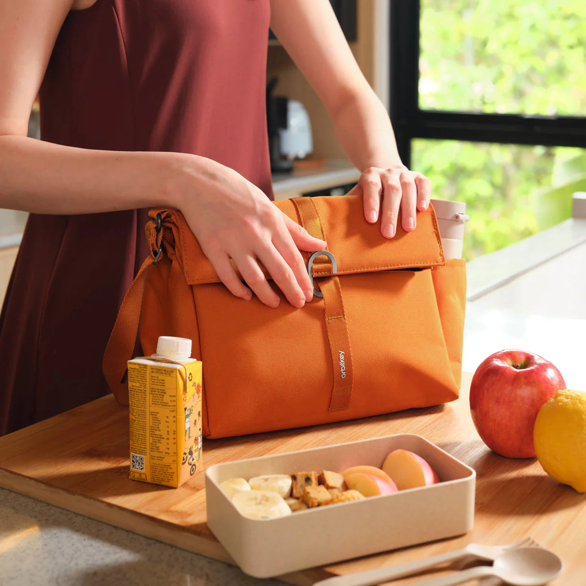 Orbitkey Insulated Lunch Bag Plus 8L, Terracotta