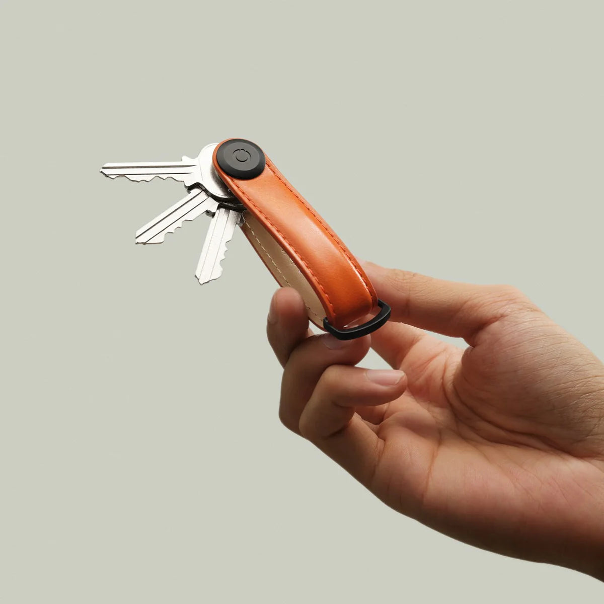 Orbitkey 2.0 Leather Key Organiser, Terracotta