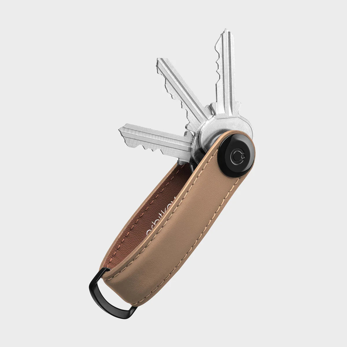 Orbitkey Key Organiser Matte Leather, Mocha